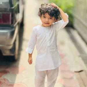 Kids Shalwar Kameez (White)