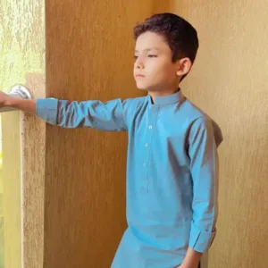 Kids Shalwar Kameez (Fountain Blue)