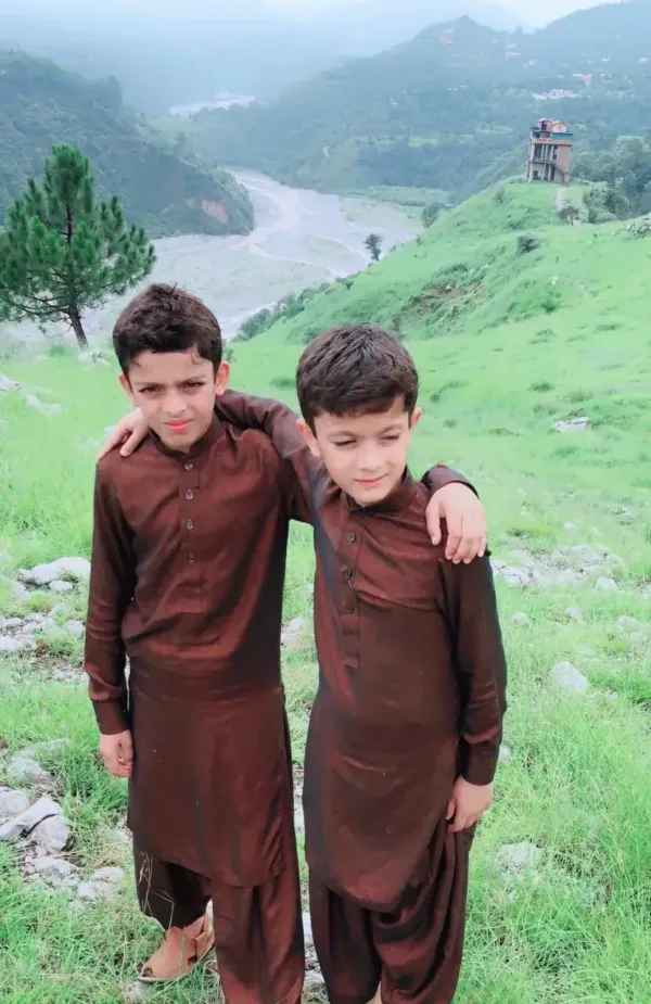 Kids Shalwar Kameez (Copper Rust)