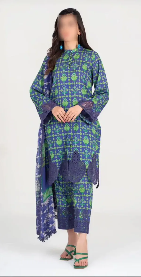 Kameez & Capri (pistachio & Blue)